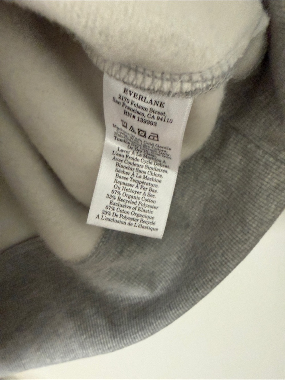 Everlane Gray Quarter-Zip Sweatshirt - Picture 4 of 5